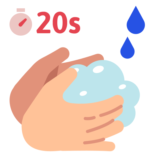 Hands, regulary, wash icon