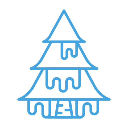 Cold, plant, snow, tree, winter icon