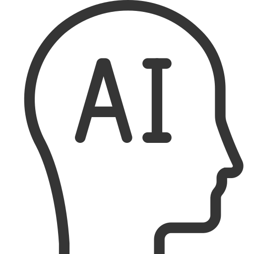 Artificial, brain, computer, consciousness, electronic, intelligence, processor icon