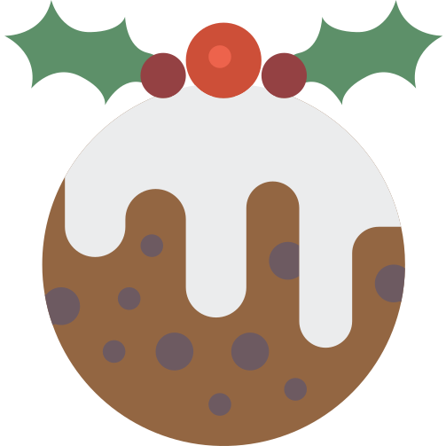 Christmas, pudding, xmas icon