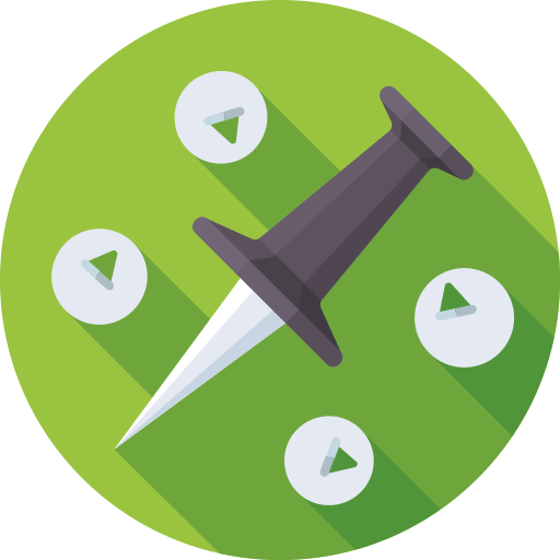 Pin, marker, navigation, pointer icon