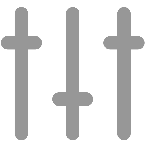 Mixer, audio, music, player, settings icon