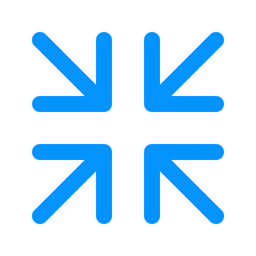 Arrow, exit, internet, minimize, reduce, screen, security icon