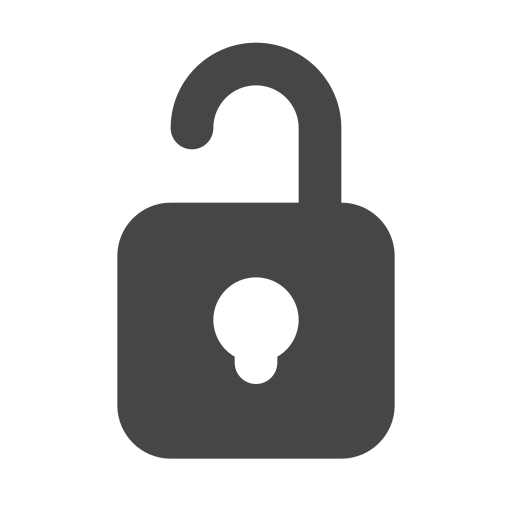 Access, decrypt, open, unlock, lock, security icon