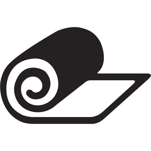 Mat, yoga, exercise, fitness, health, meditation icon