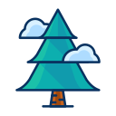 Christmas,Cloud,Forest,Pine,Tree