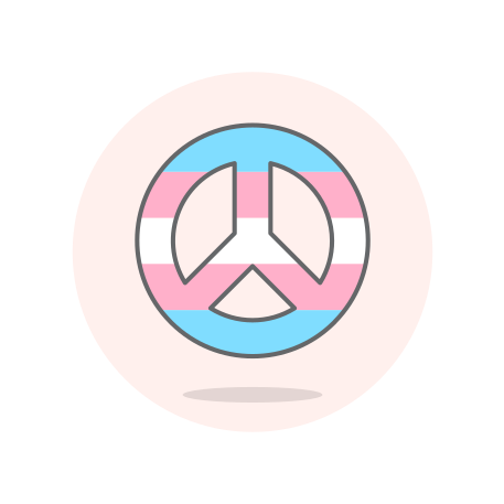 Peace, sign, transgender icon