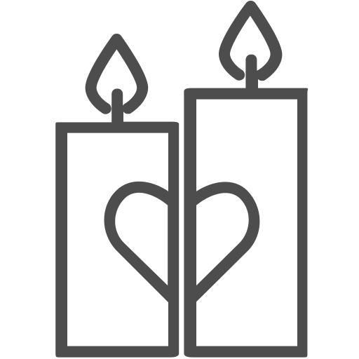 Candles, flame, love, valenticons, valentine, romantic, valentines icon