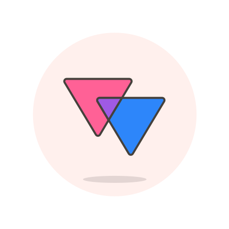 Double, lesbian, sign, triangle icon