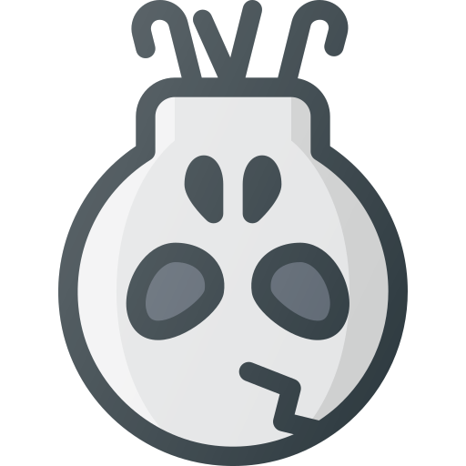 Candy, halloween, holder, skull icon