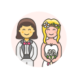 Gown,Lesbian,Suit,Wedding