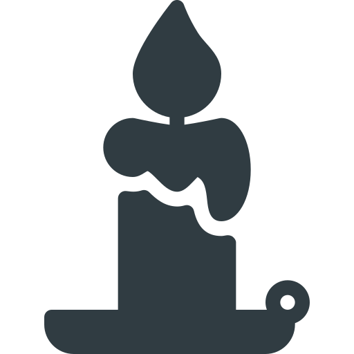 Candle, halloween icon