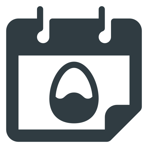 Calendar, celebration, easter, holiday icon