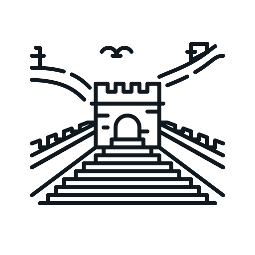 Building, china, great, landmark, wall icon