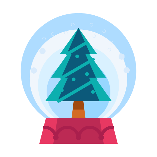 Christmas, decorate, decoration, snowglobe, tree icon