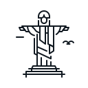 Brazil,Building,Christ,Landmark,Redeemer,Statue,The