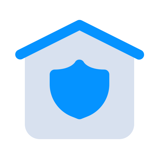 Home, house, internet, protect, safe, security, shield icon