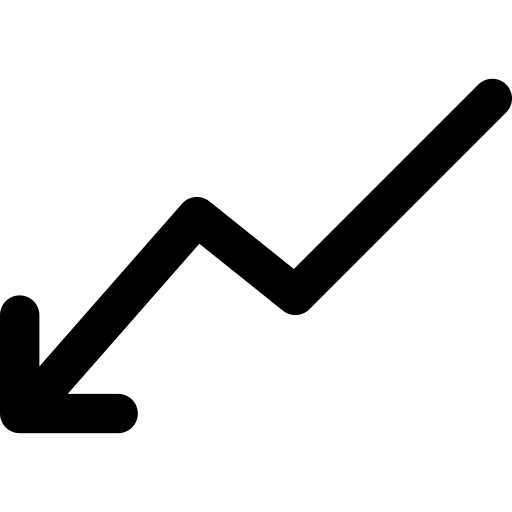 Down, business, arrows, navigation, direction, arrow icon