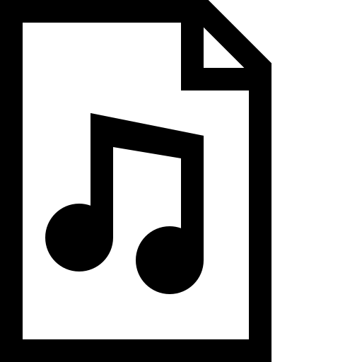 Document, music icon