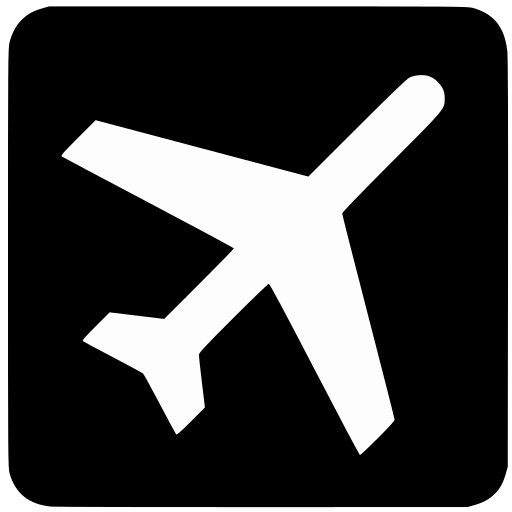 Flights, plane, flight, departing icon