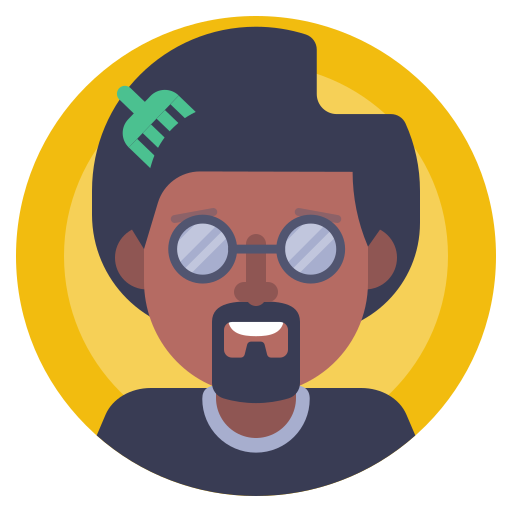 Afro, avatar, male, man icon