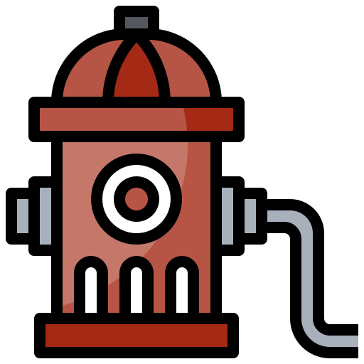 Fire, firefighter, hydrant, hydration, hydrdnt icon