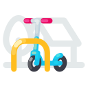 Kick,Parking,Rent,Scooter,Street