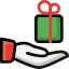 Free Color Outline Christmas icon 64x64