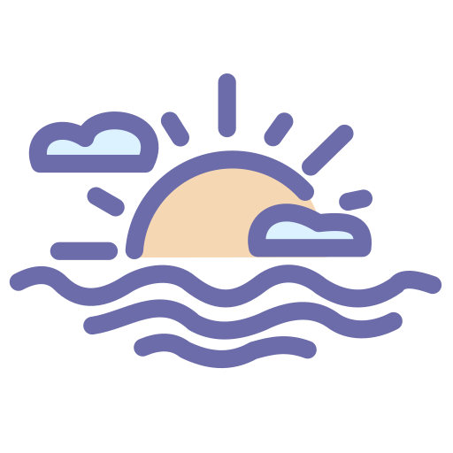 Summer, sun, sunny, sunset icon