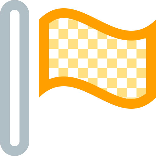 Flag, yellow, location, map, marker, pin, pointer icon
