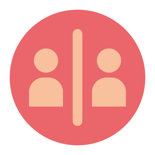 Distancing, physical, covid icon