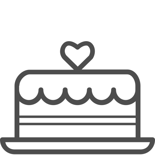 Cake, dessert, valenticons, valentine, heart, sweet, valentines icon