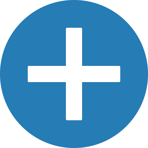 Add, append, blue, cercle, create, new, plus icon
