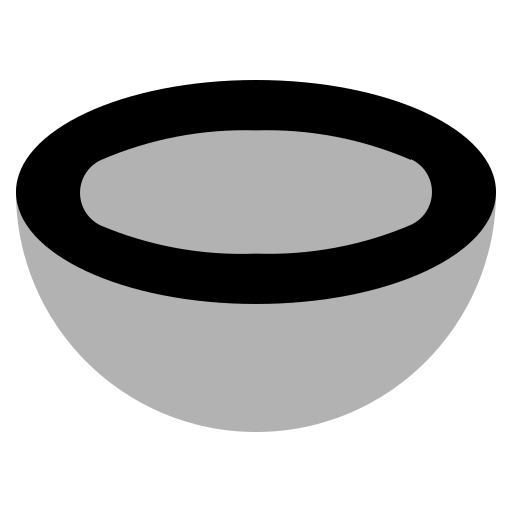 Coconut, fruit, fresh, vegetarian, nutrition icon