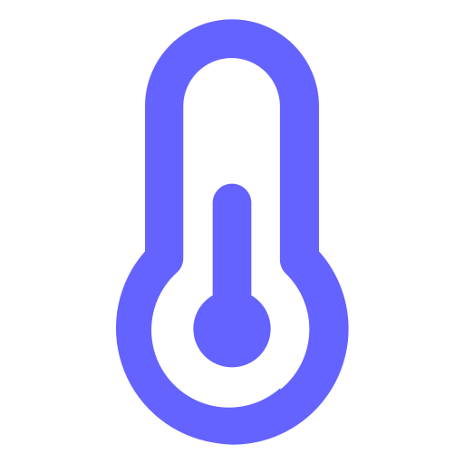 Temperature, half icon