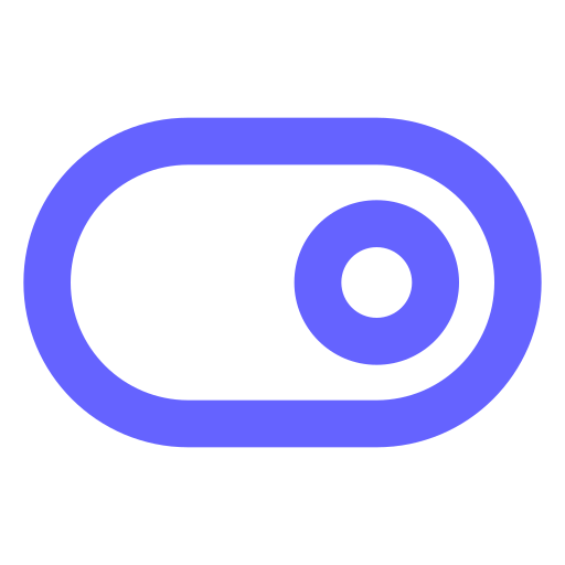 Toggle, on icon