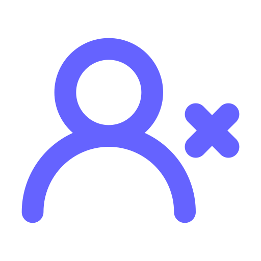 User, times icon