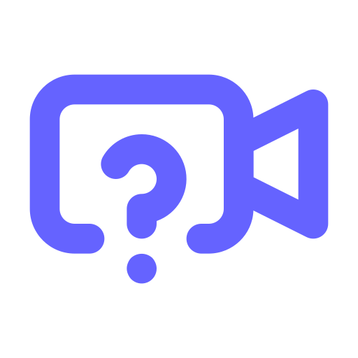 Video, question icon