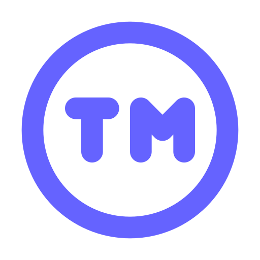 Trademark, circle icon