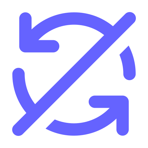 Sync, slash icon