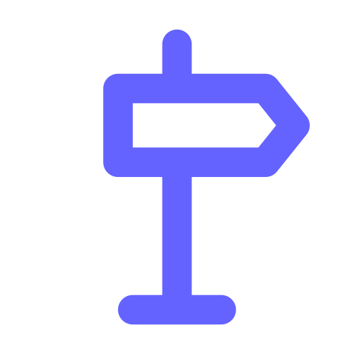 Sign, right icon