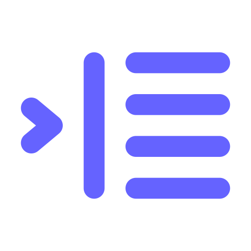 Right, indent, alt icon