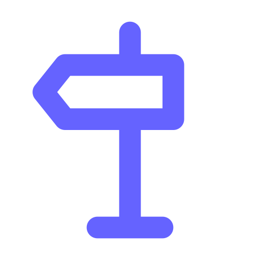 Sign, left icon