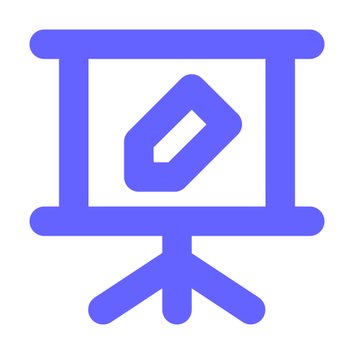 Presentation, edit icon