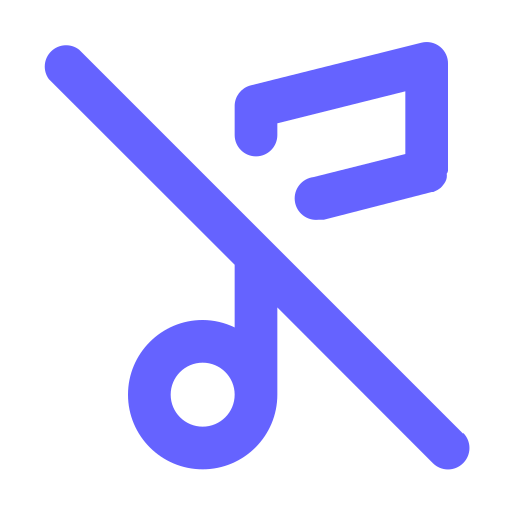Music, tune, slash icon