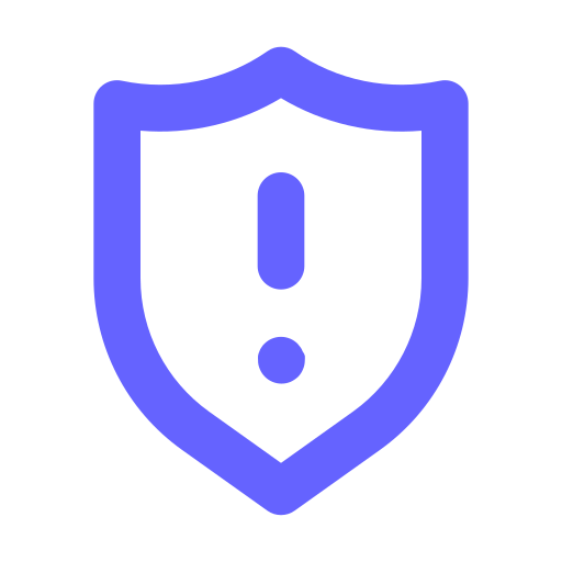 Shield, exclamation icon