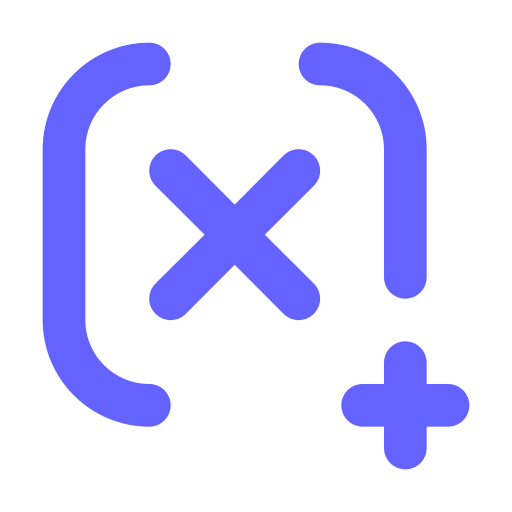X, add icon