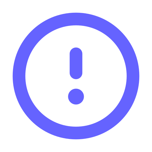 Exclamation, circle icon