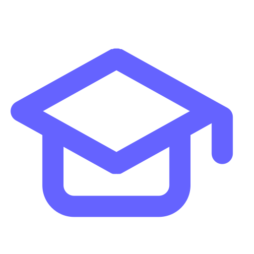 Graduation, cap icon