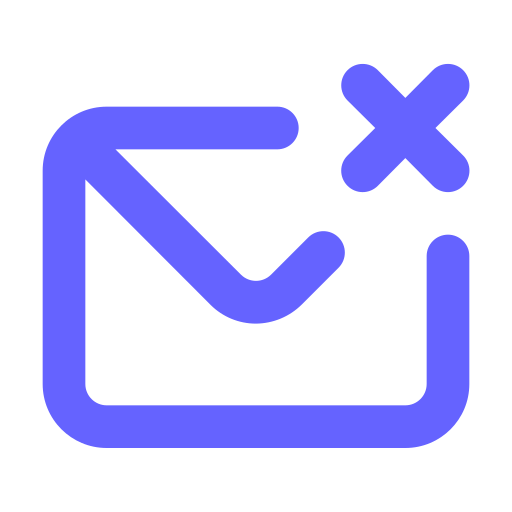 Envelope, times icon
